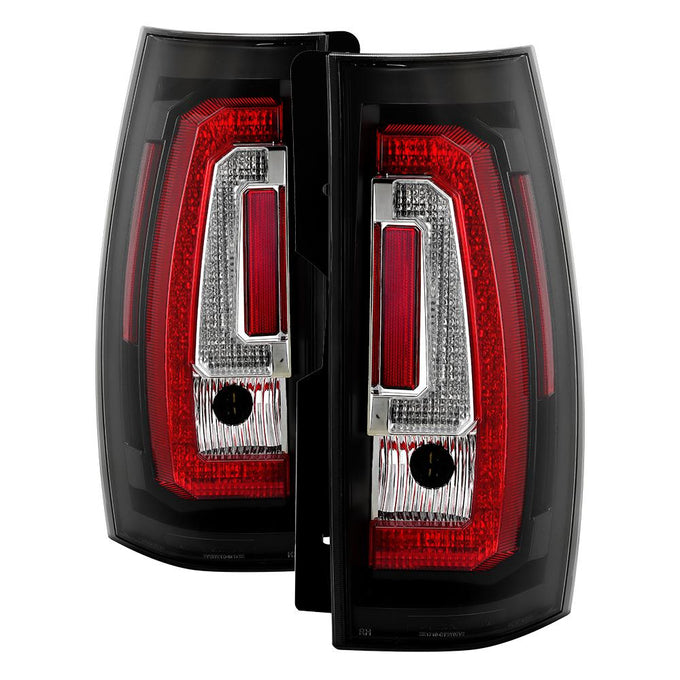 Version 2 Black LED Tail Lights <br>07-14 Chevy Suburban, GMC Yukon
