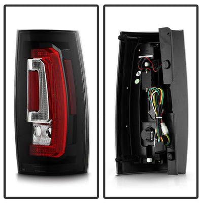 Version 2 Black LED Tail Lights <br>07-14 Chevy Suburban, GMC Yukon
