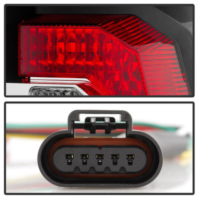 Version 2 Black LED Tail Lights <br>07-14 Chevy Suburban, GMC Yukon