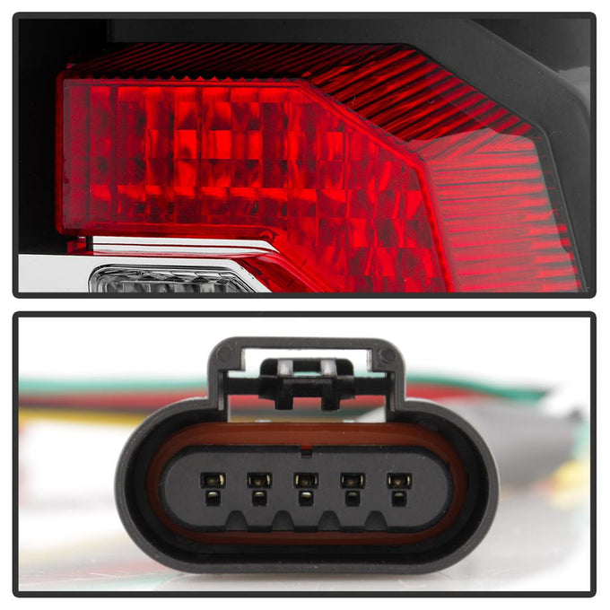 Version 2 Black LED Tail Lights <br>07-14 Chevy Suburban, GMC Yukon