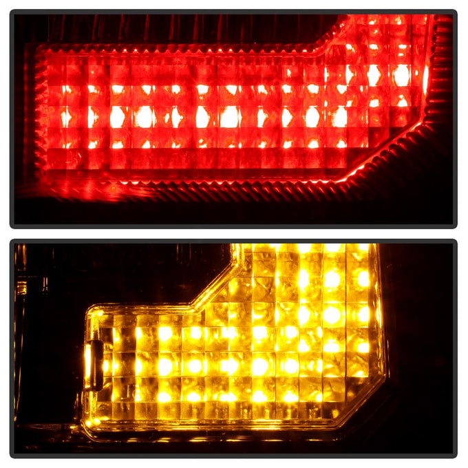 Version 2 Black LED Tail Lights <br>07-14 Chevy Suburban, GMC Yukon