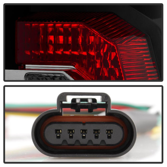 Version 2 Black Smoke LED Tail Lights <br>07-14 Chevy Suburban, GMC Yukon