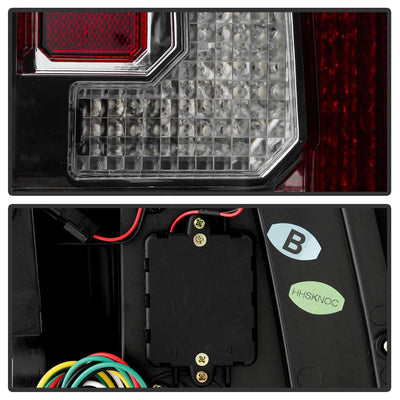 Version 2 Black Smoke LED Tail Lights <br>07-14 Chevy Suburban, GMC Yukon