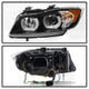 LBDRL Black Projector Headlights <br>06-08 BMW 3-Series