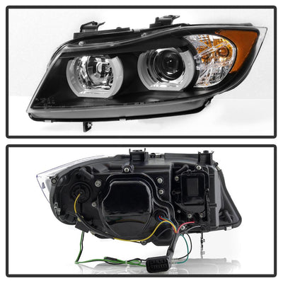 LBDRL Black Projector Headlights <br>06-08 BMW 3-Series