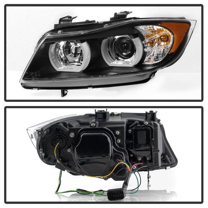 LBDRL Black Projector Headlights <br>06-08 BMW 3-Series