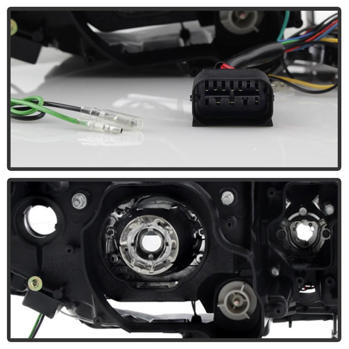 LBDRL Black Projector Headlights <br>06-08 BMW 3-Series