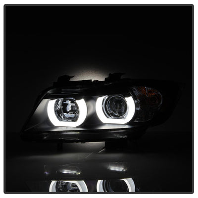 LBDRL Black Projector Headlights <br>06-08 BMW 3-Series