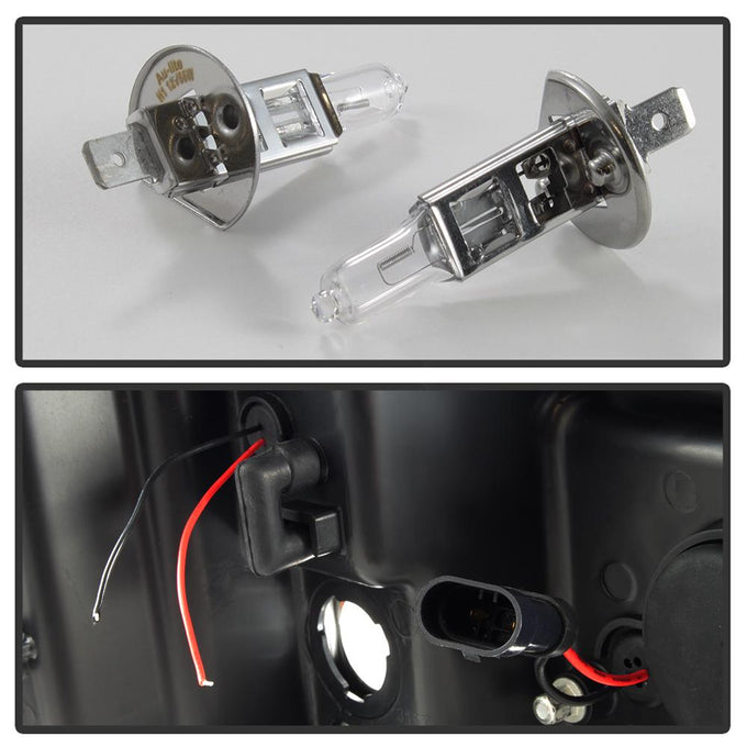 Version 2 Black LED DRL Projector Headlights <br>07-13 Chevy Silverado 1500, 2500 HD, 3500 HD