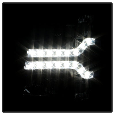 Version 2 Black LED DRL Projector Headlights <br>07-13 Chevy Silverado 1500, 2500 HD, 3500 HD