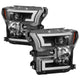 Light Bar DRL LED Black Projector Headlights <br>15-17 Ford F-150