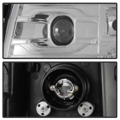 Version 2 Chrome LED DRL Projector Headlights <br>07-13 Chevy Silverado 1500, 2500 HD, 3500 HD