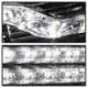 Version 2 Chrome LED DRL Projector Headlights <br>07-13 Chevy Silverado 1500, 2500 HD, 3500 HD