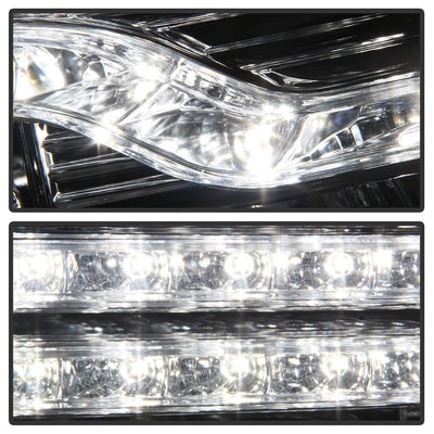 Version 2 Chrome LED DRL Projector Headlights <br>07-13 Chevy Silverado 1500, 2500 HD, 3500 HD