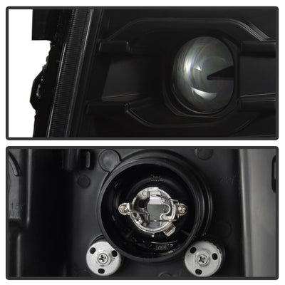 Version 3 Black LED DRL Projector Headlights <br>07-13 Chevy Silverado 1500, 2500 HD, 3500 HD