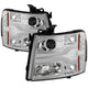 Version 3 Chrome LED DRL Projector Headlights <br>07-13 Chevy Silverado 1500, 2500 HD, 3500 HD