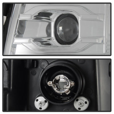 Version 3 Chrome LED DRL Projector Headlights <br>07-13 Chevy Silverado 1500, 2500 HD, 3500 HD