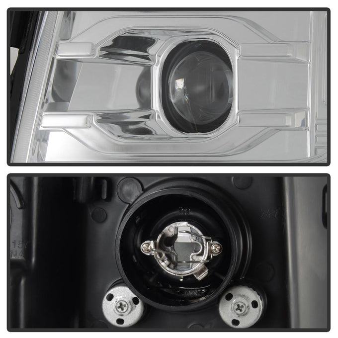 Version 3 Chrome LED DRL Projector Headlights <br>07-13 Chevy Silverado 1500, 2500 HD, 3500 HD