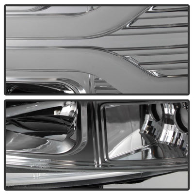 Version 3 Chrome LED DRL Projector Headlights <br>07-13 Chevy Silverado 1500, 2500 HD, 3500 HD