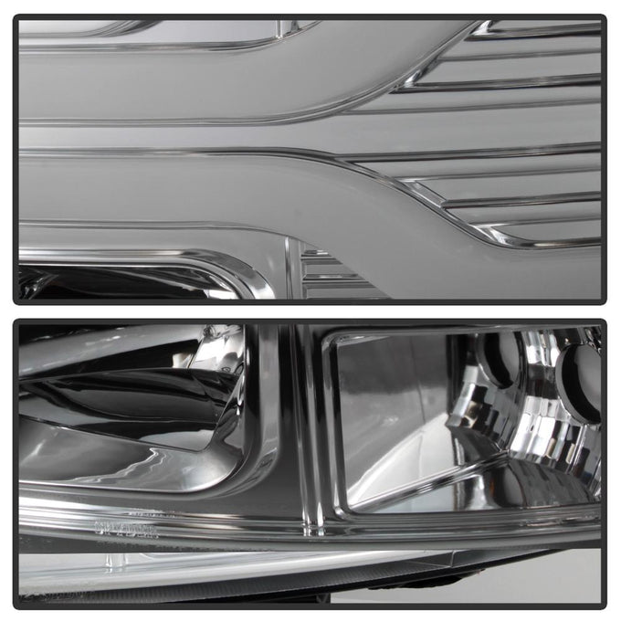 Version 3 Chrome LED DRL Projector Headlights <br>07-13 Chevy Silverado 1500, 2500 HD, 3500 HD