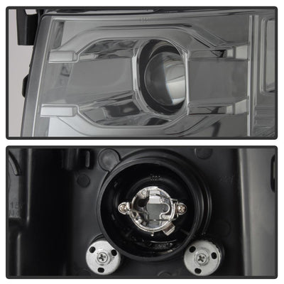 Version 3 Smoke LED DRL Projector Headlights <br>07-13 Chevy Silverado 1500, 2500 HD, 3500 HD