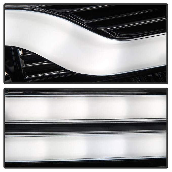 Version 3 Smoke LED DRL Projector Headlights <br>07-13 Chevy Silverado 1500, 2500 HD, 3500 HD