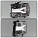 Version 3 Smoke LED DRL Projector Headlights <br>07-13 Chevy Silverado 1500, 2500 HD, 3500 HD
