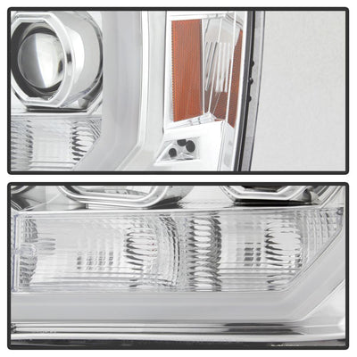 Version 2 Chrome Light Bar DRL LED Projector Headlights <br>07-13 GMC Sierra 1500 Sierra 2500 HD Sierra 3500 HD