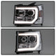 Version 2 Chrome Light Bar DRL LED Projector Headlights <br>07-13 GMC Sierra 1500 Sierra 2500 HD Sierra 3500 HD