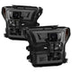 Light Bar DRL LED Smoke Projector Headlights <br>15-17 Ford F-150
