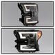 Light Bar DRL LED Smoke Projector Headlights <br>15-17 Ford F-150