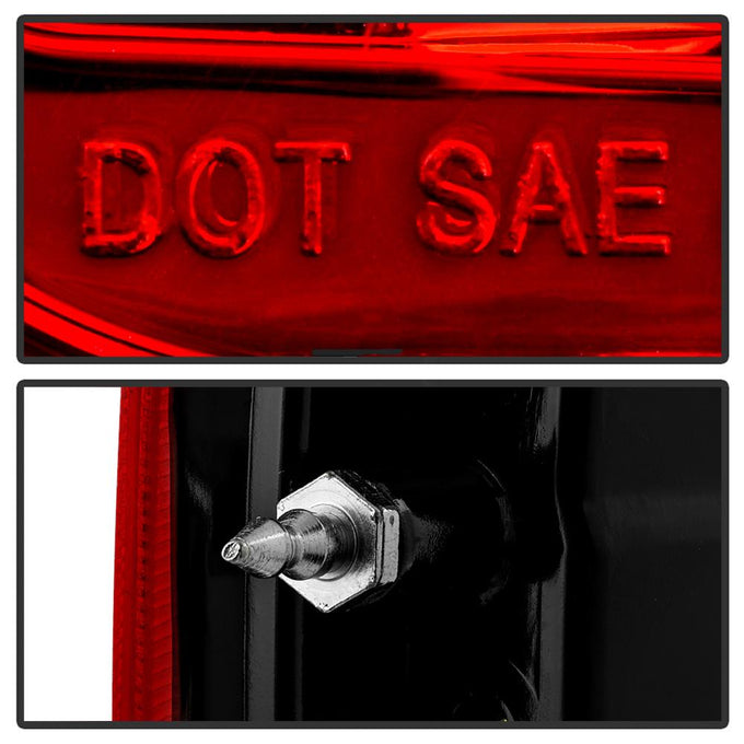 Red Clear LED Tail Lights <br>15-17 Ford F-150