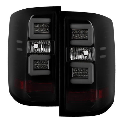 Black Smoke LED Tail Lights <br>16-18 Chevy Silverado 1500 16-19 2500 HD 3500 HD