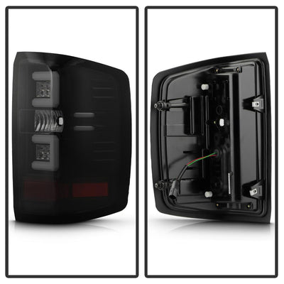 Black Smoke LED Tail Lights <br>16-18 Chevy Silverado 1500 16-19 2500 HD 3500 HD