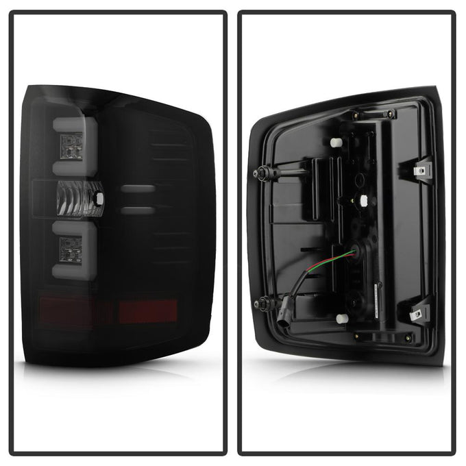 Black Smoke LED Tail Lights <br>16-18 Chevy Silverado 1500 16-19 2500 HD 3500 HD