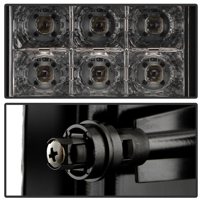 Black Smoke LED Tail Lights <br>16-18 Chevy Silverado 1500 16-19 2500 HD 3500 HD