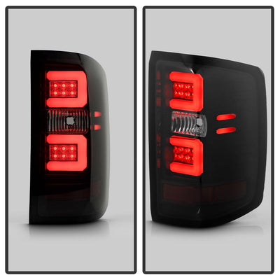Black Smoke LED Tail Lights <br>16-18 Chevy Silverado 1500 16-19 2500 HD 3500 HD