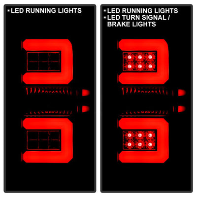 Black Smoke LED Tail Lights <br>16-18 Chevy Silverado 1500 16-19 2500 HD 3500 HD