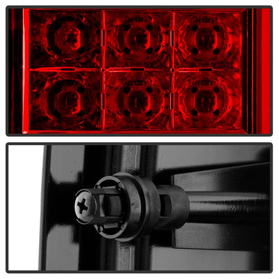 Red Clear LED Tail Lights <br>16-18 Chevy Silverado 1500 16-19 2500 HD 3500 HD