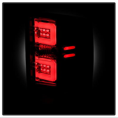 Red Clear LED Tail Lights <br>16-18 Chevy Silverado 1500 16-19 2500 HD 3500 HD