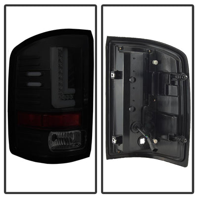Black Smoke LED Tail Lights <br>16-18 GMC Sierra 1500 16-19 2500 HD 3500 HD