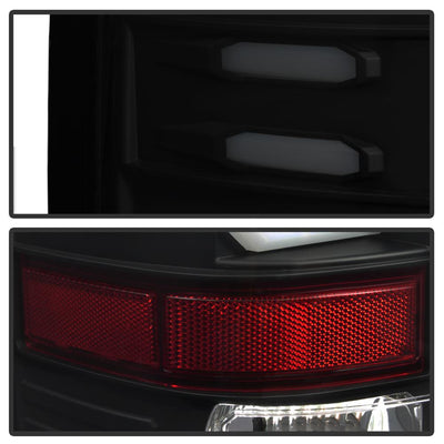 Black Smoke LED Tail Lights <br>16-18 GMC Sierra 1500 16-19 2500 HD 3500 HD