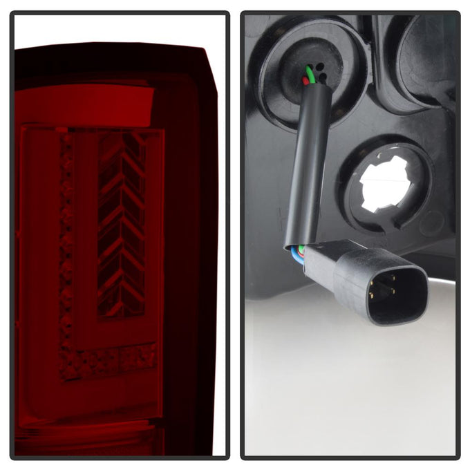 Red Clear LED Tail Lights <br>16-18 GMC Sierra 1500 16-19 2500 HD 3500 HD
