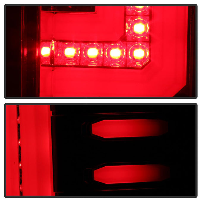 Red Clear LED Tail Lights <br>16-18 GMC Sierra 1500 16-19 2500 HD 3500 HD
