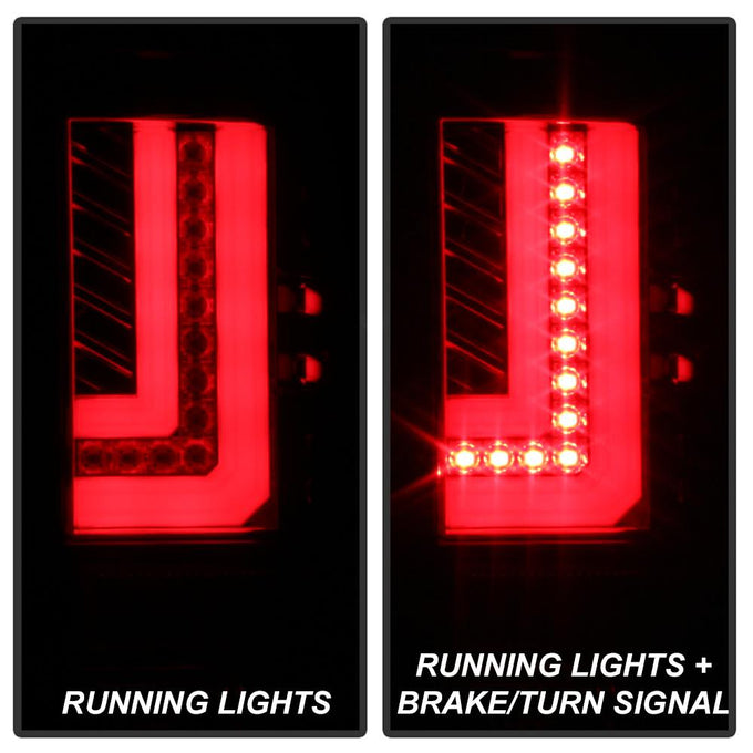 Red Clear LED Tail Lights <br>16-18 GMC Sierra 1500 16-19 2500 HD 3500 HD