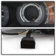 Version 2 Black Light Bar DRL Projector Headlights <br>06-08 BMW 3-Series
