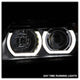 Version 2 Black Light Bar DRL Projector Headlights <br>06-08 BMW 3-Series