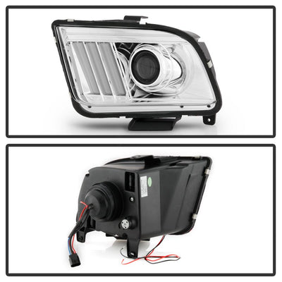 Version 2 Chrome Projector Headlights <br>05-08 Ford Mustang
