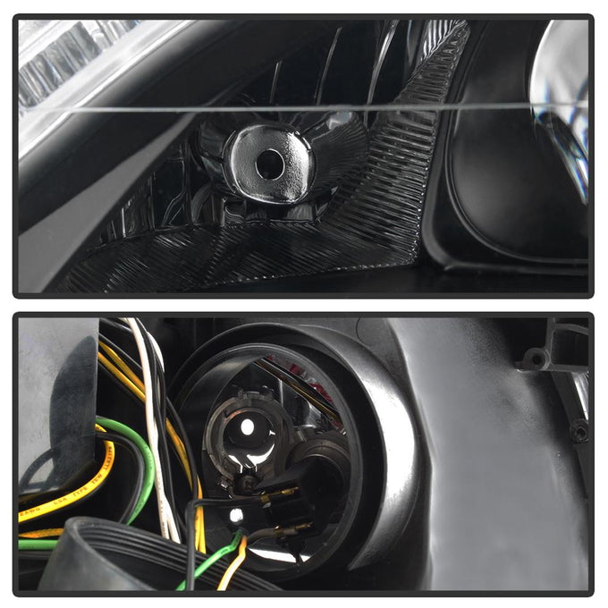 DRL LED Black Projector Headlights <br>07-09 Mercedes-Benz S550 S600 S65 AMG 08-09 S63 AMG