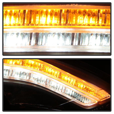 DRL LED Black Projector Headlights <br>07-09 Mercedes-Benz S550 S600 S65 AMG 08-09 S63 AMG